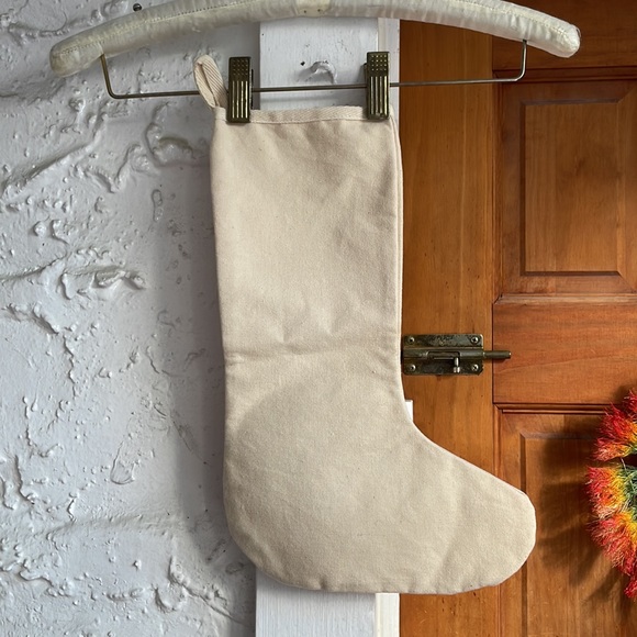 Hand Painted Santa Stocking - Picture 5 of 11